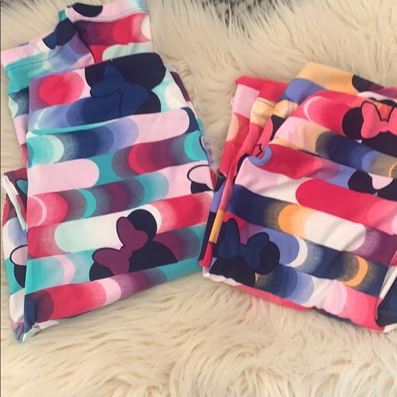 LuLaRoe Pants - LulaRoe Minnie Mouse OS Bundle